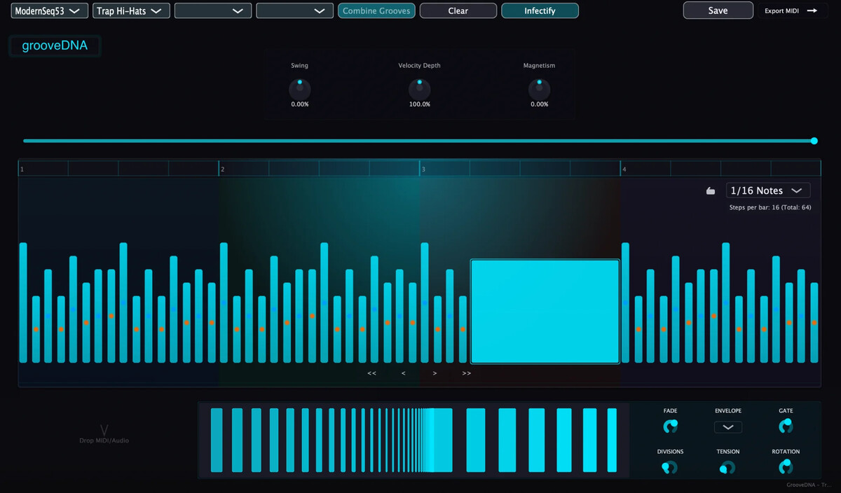 grooveDNA interface